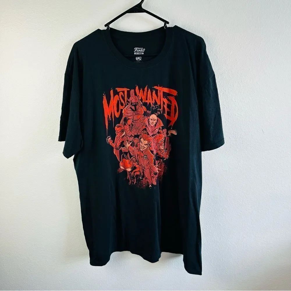 Funko DC Black Red Most Wanted Tee Men’s Size 2X